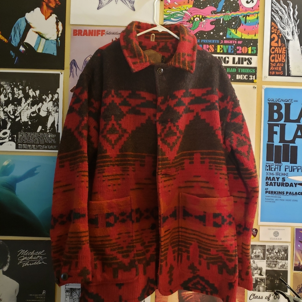 Vintage Woolrich Winter Blanket Coat